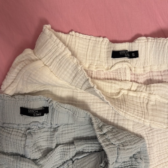 Women's Cream and Gray Shorts - Picture 2 of 4